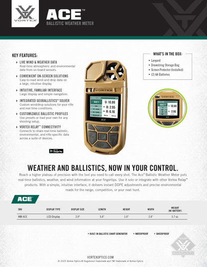ACE Ballistic Weather Meter