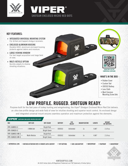 Viper Shotgun Micro Dot & Multi-Reticle